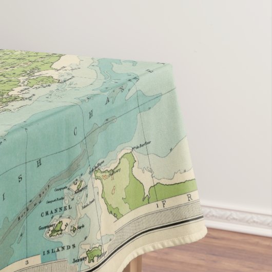 Nappe Carte bathyorographical d'îles britanniques (In Situ)