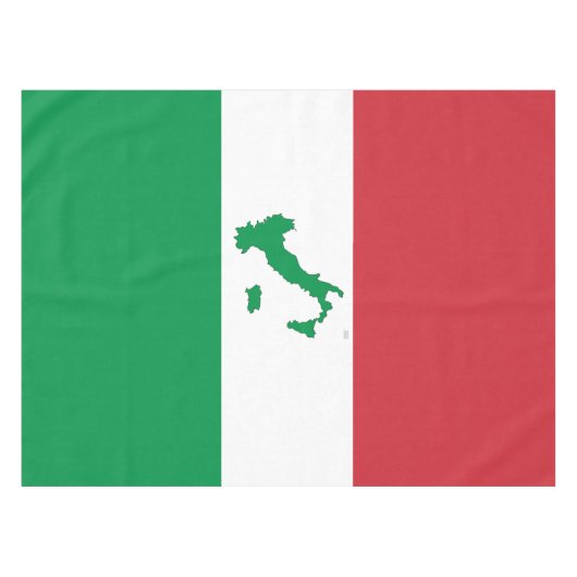Nappe Carte de l'Italie - drapeau italien (Devant (Horizontal))