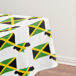 Nappe Carte JAMAÏCAINE élégante Drapeau Jamaïque