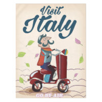 Carte postale de voyage Italie dessin animé vintag