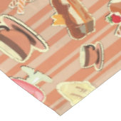 Nappe Carte vintage avec un dessert de fraise (Angle)