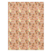 Nappe Carte vintage avec un dessert de fraise (Devant)