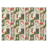 Nappe Cartes De Noël Vintage Sur Shiplap (Devant (Horizontal))