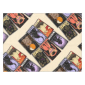 Nappe Cartes de Tarot de Chat—Empress d'Halloween. Hermi (Devant (Horizontal))