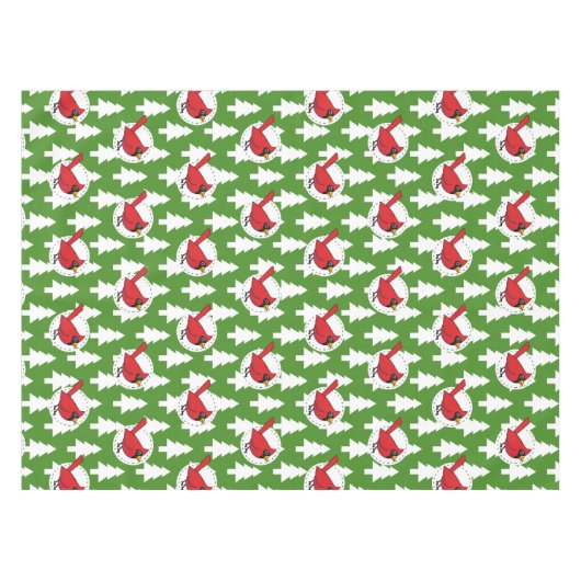 Nappe Cartoon Red Cardinal (Devant (Horizontal))