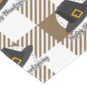 Nappe Casquette pèlerin noir sur plan Brown - Thanksgivi (Angle)