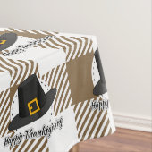 Nappe Casquette pèlerin noir sur plan Brown - Thanksgivi (In Situ)