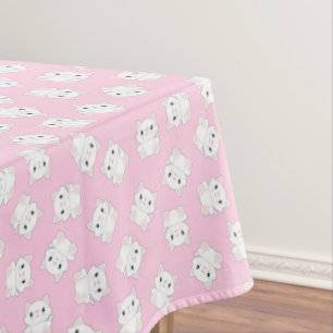 Nappe Cat Anniversaire fête Kitty rose