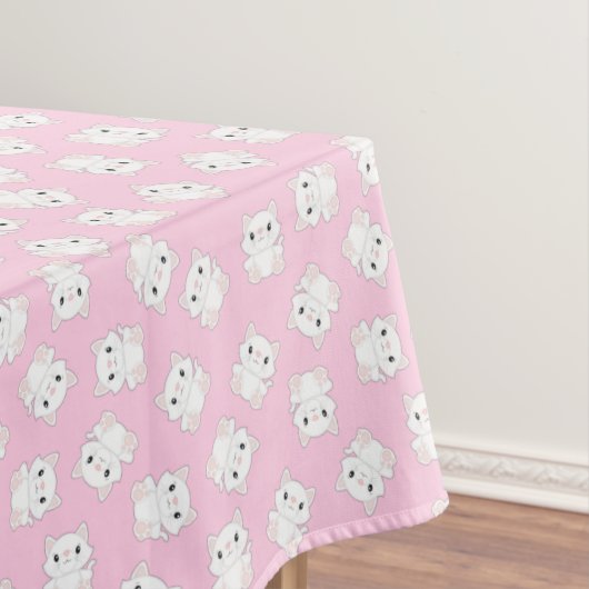 Nappe Cat Anniversaire fête Kitty rose (In Situ)