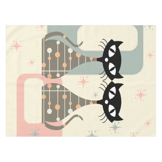 Nappe Cat du milieu du siècle moderne (Devant (Horizontal))