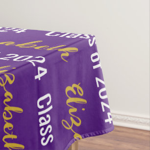 Nappe Catégorie de 2024 Nom du diplômé Purple White Gold
