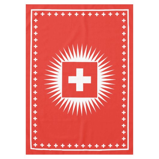 Nappe Célébration suisse de jour national de drapeau de (Devant)