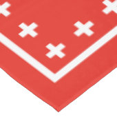 Nappe Célébration suisse de jour national de drapeau de (Angle)