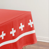 Nappe Célébration suisse de jour national de drapeau de (In Situ)
