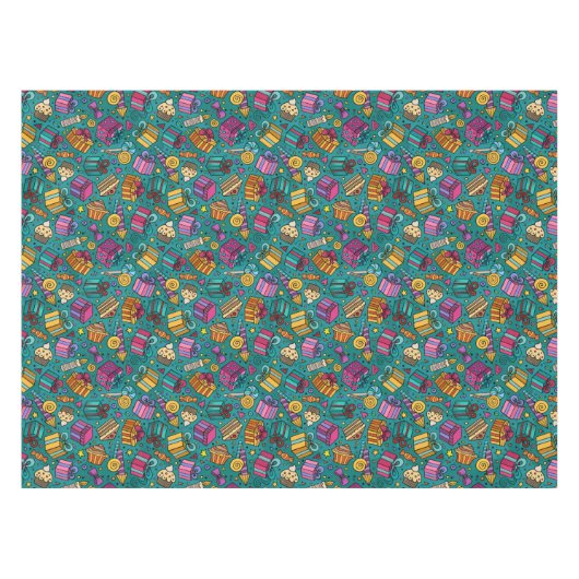 Nappe Célébration / Tissu de table d'anniversaire (Devant (Horizontal))