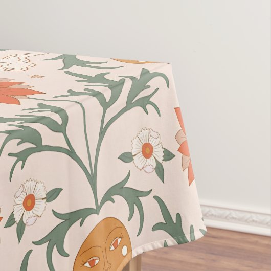 Nappe Celestial Floral Sunburst Seamless Pattern Design (In Situ)