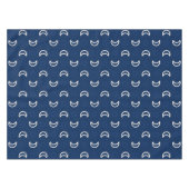 Nappe Celestial Stars & Moon Tablecloth – Navy Blue (Devant (Horizontal))