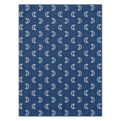 Nappe Celestial Stars & Moon Tablecloth – Navy Blue (Devant)