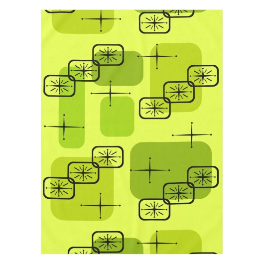 Nappe Centre du siècle moderne Spoutnik Chartreuse (Devant)
