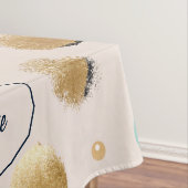 Nappe Cercle Abstrait Gold & Colorful Brushstroke (In Situ)