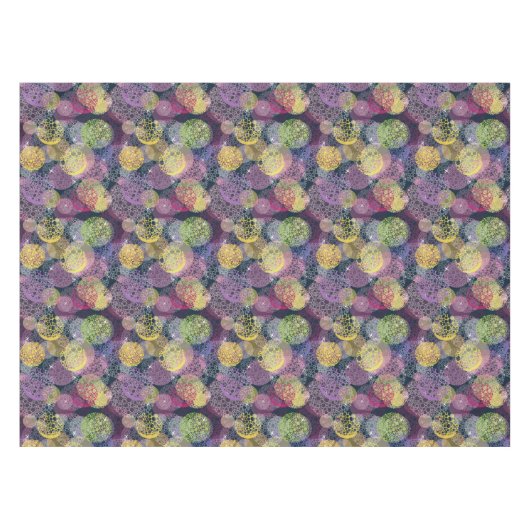 Nappe Cercle mignon abstrait de point de polka (Devant (Horizontal))