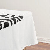 Nappe Cercle Pois noir + votre couleur arrière - plan (In Situ)