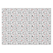 Nappe Cercles blancs noirs coralliens, points (Devant (Horizontal))