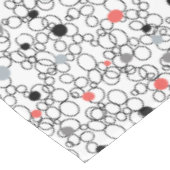 Nappe Cercles blancs noirs coralliens, points (Angle)