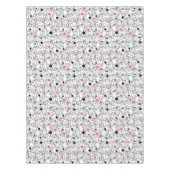 Nappe Cercles blancs noirs coralliens, points (Devant)