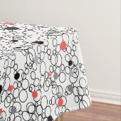 Nappe Cercles blancs noirs coralliens, points (In Situ)