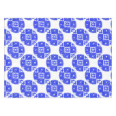 Nappe Cercles bleus Motifs folkloriques (Devant (Horizontal))