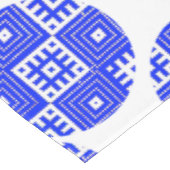 Nappe Cercles bleus Motifs folkloriques (Angle)