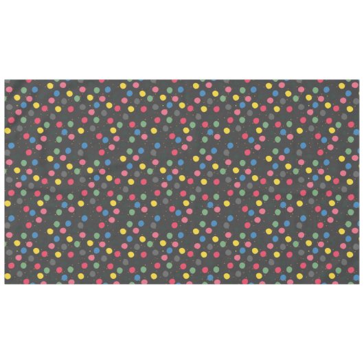 Nappe Cercles colorés de Noël (Devant (Horizontal))