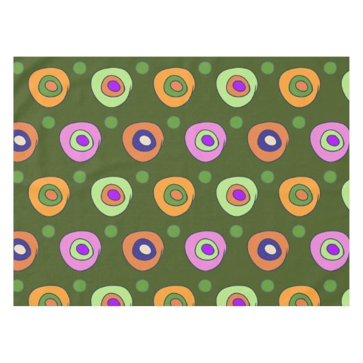 Nappe cercles doodle composition (Devant (Horizontal))