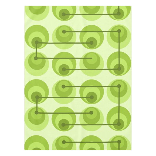 Nappe Cercles du milieu du siècle Chartreuse (Devant)