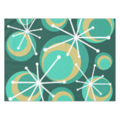 Nappe Cercles du milieu du siècle démarre Turquoise (Devant (Horizontal))
