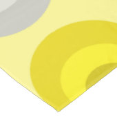 Nappe Cercles du milieu du siècle gris jaune (Angle)
