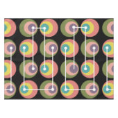 Nappe Cercles du milieu du siècle multicolores (Devant (Horizontal))