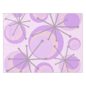 Nappe Cercles du milieu du siècle Starburts Lavender (Devant (Horizontal))