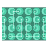Nappe Cercles du milieu du siècle Turquoises (Devant (Horizontal))