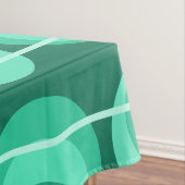 Nappe Cercles du milieu du siècle Turquoises (In Situ)