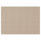 Nappe Cercles en spirale abstraits sur beige (Devant (Horizontal))