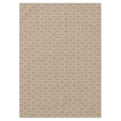 Nappe Cercles en spirale abstraits sur beige (Devant)