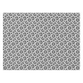 Nappe Cercles et anneaux quadrillage géométrique noir et (Devant (Horizontal))