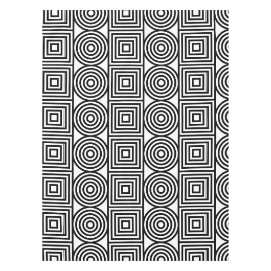 Nappe Cercles géométriques et Carrés (Devant)