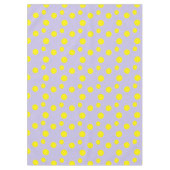 Nappe Cercles jaunes sur motif pourpre (Devant)