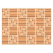 Nappe Cercles modernes du milieu du siècle Lignes orange (Devant (Horizontal))