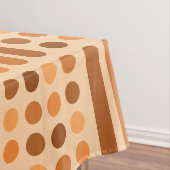 Nappe Cercles modernes du milieu du siècle Lignes orange (In Situ)