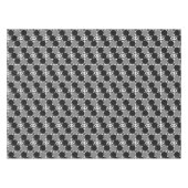 Nappe Cercles Monochromes : Noir Abstrait Blanc Et Gris, (Devant (Horizontal))