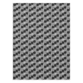 Nappe Cercles Monochromes : Noir Abstrait Blanc Et Gris, (Devant)
